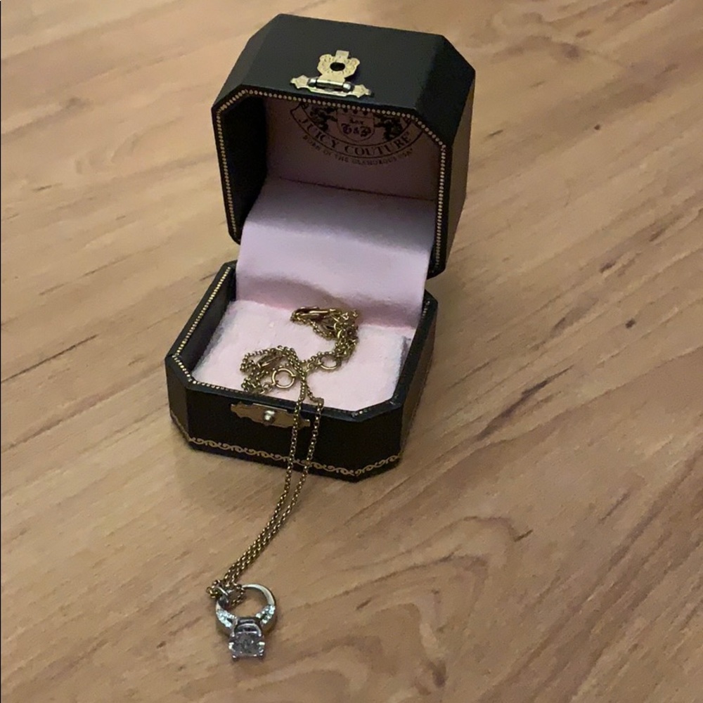 Juicy Couture engagement ring necklace